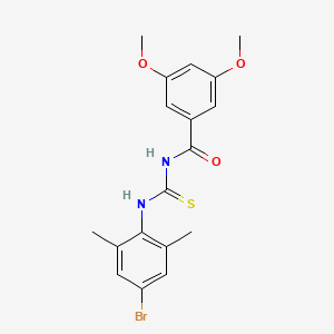 N-[(4-bromo-2,6-dimethylphenyl)carbamothioyl]-3,5-dimethoxybenzamide