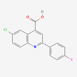 6-Chloro-2-(4-iodophenyl)quinoline-4-carboxylic acid