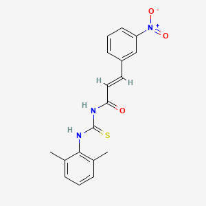 (2E)-N-[(2,6-dimethylphenyl)carbamothioyl]-3-(3-nitrophenyl)prop-2-enamide