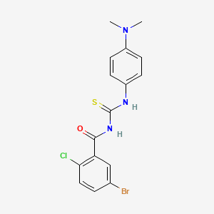 5-bromo-2-chloro-N-{[4-(dimethylamino)phenyl]carbamothioyl}benzamide