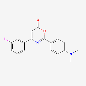 2-[4-(dimethylamino)phenyl]-4-(3-iodophenyl)-6H-1,3-oxazin-6-one