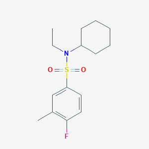 Cyclohexylethyl[(4-fluoro-3-methylphenyl)sulfonyl]amine