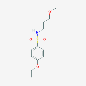 molecular formula C12H19NO4S B369149 4-ethoxy-N-(3-methoxypropyl)benzene-1-sulfonamide CAS No. 676643-24-6