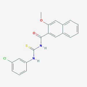 N-[(3-chlorophenyl)carbamothioyl]-3-methoxynaphthalene-2-carboxamide