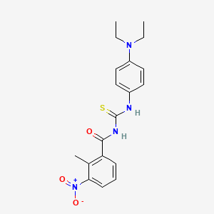 N-{[4-(diethylamino)phenyl]carbamothioyl}-2-methyl-3-nitrobenzamide