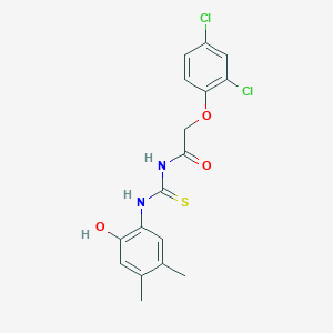 2-(2,4-dichlorophenoxy)-N-[(2-hydroxy-4,5-dimethylphenyl)carbamothioyl]acetamide