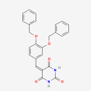 5-[3,4-bis(benzyloxy)benzylidene]pyrimidine-2,4,6(1H,3H,5H)-trione