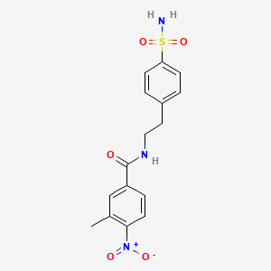 3-methyl-4-nitro-N-[2-(4-sulfamoylphenyl)ethyl]benzamide