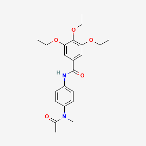 3,4,5-Triethoxy-N-[4-(N-methylacetamido)phenyl]benzamide