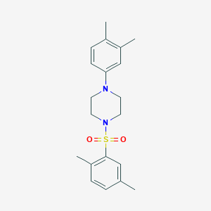 1-(2,5-Dimethylbenzenesulfonyl)-4-(3,4-dimethylphenyl)piperazine