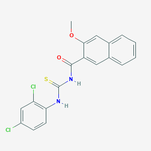 N-[(2,4-dichlorophenyl)carbamothioyl]-3-methoxynaphthalene-2-carboxamide