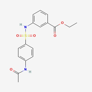 ethyl 3-({[4-(acetylamino)phenyl]sulfonyl}amino)benzoate