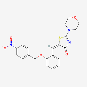 (5E)-2-(morpholin-4-yl)-5-{2-[(4-nitrobenzyl)oxy]benzylidene}-1,3-thiazol-4(5H)-one