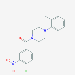 (4-CHLORO-3-NITROPHENYL)[4-(2,3-DIMETHYLPHENYL)PIPERAZINO]METHANONE