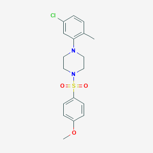 1-(5-Chloro-2-methylphenyl)-4-[(4-methoxyphenyl)sulfonyl]piperazine