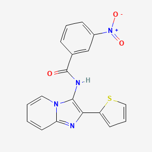 3-Nitro-N-[2-(thiophen-2-YL)imidazo[1,2-A]pyridin-3-YL]benzamide