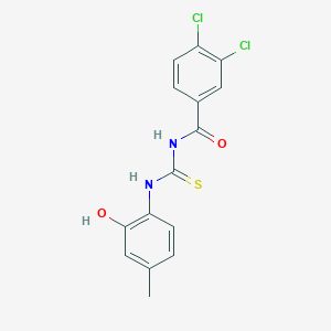 3,4-dichloro-N-[(2-hydroxy-4-methylphenyl)carbamothioyl]benzamide