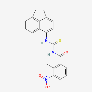 3-(1,2-DIHYDROACENAPHTHYLEN-5-YL)-1-(2-METHYL-3-NITROBENZOYL)THIOUREA