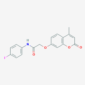 N-(4-iodophenyl)-2-[(4-methyl-2-oxo-2H-chromen-7-yl)oxy]acetamide