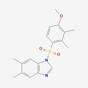 1-((4-methoxy-2,3-dimethylphenyl)sulfonyl)-5,6-dimethyl-1H-benzo[d]imidazole