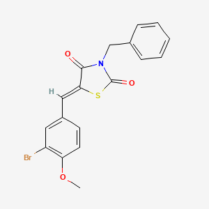 3-benzyl-5-(3-bromo-4-methoxybenzylidene)-1,3-thiazolidine-2,4-dione