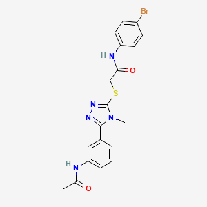 2-({5-[3-(acetylamino)phenyl]-4-methyl-4H-1,2,4-triazol-3-yl}sulfanyl)-N-(4-bromophenyl)acetamide