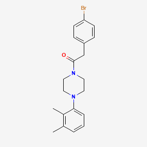 2-(4-bromophenyl)-1-[4-(2,3-dimethylphenyl)piperazin-1-yl]ethanone