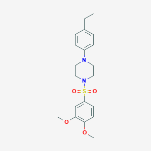 1-(3,4-Dimethoxyphenyl)sulfonyl-4-(4-ethylphenyl)piperazine