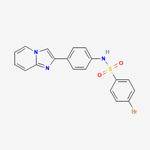 4-bromo-N-(4-imidazo[1,2-a]pyridin-2-ylphenyl)benzenesulfonamide