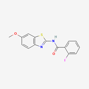 2-iodo-N-(6-methoxy-1,3-benzothiazol-2-yl)benzamide