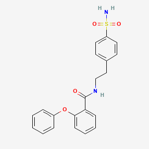 2-phenoxy-N-[2-(4-sulfamoylphenyl)ethyl]benzamide