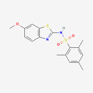 N-(6-METHOXY-1,3-BENZOTHIAZOL-2-YL)-2,4,6-TRIMETHYLBENZENE-1-SULFONAMIDE