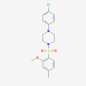 1-(4-Chlorophenyl)-4-(2-methoxy-4-methylphenyl)sulfonylpiperazine