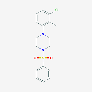 1-(3-Chloro-2-methylphenyl)-4-(phenylsulfonyl)piperazine