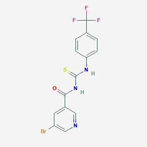 5-bromo-N-[[4-(trifluoromethyl)phenyl]carbamothioyl]pyridine-3-carboxamide