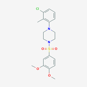 1-(3-Chloro-2-methylphenyl)-4-[(3,4-dimethoxyphenyl)sulfonyl]piperazine