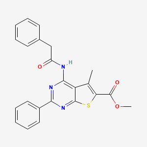 Methyl 5-methyl-2-phenyl-4-[(2-phenylacetyl)amino]thieno[2,3-d]pyrimidine-6-carboxylate