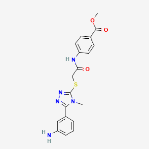 methyl 4-[({[5-(3-aminophenyl)-4-methyl-4H-1,2,4-triazol-3-yl]thio}acetyl)amino]benzoate