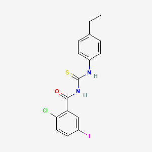 2-chloro-N-[(4-ethylphenyl)carbamothioyl]-5-iodobenzamide