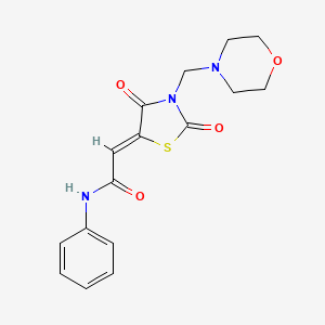 2-[3-(4-morpholinylmethyl)-2,4-dioxo-1,3-thiazolidin-5-ylidene]-N-phenylacetamide