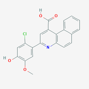 3-(2-chloro-4-hydroxy-5-methoxyphenyl)benzo[f]quinoline-1-carboxylic acid