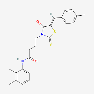 N-(2,3-dimethylphenyl)-4-[5-(4-methylbenzylidene)-4-oxo-2-thioxo-1,3-thiazolidin-3-yl]butanamide