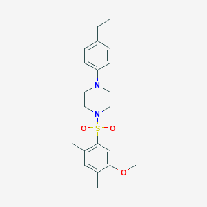 1-(4-Ethylphenyl)-4-(5-methoxy-2,4-dimethylbenzenesulfonyl)piperazine