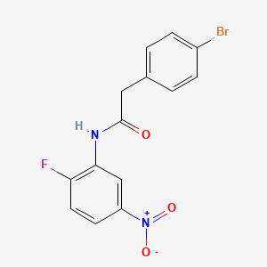 2-(4-bromophenyl)-N-(2-fluoro-5-nitrophenyl)acetamide