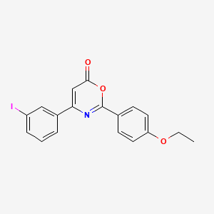 2-(4-ethoxyphenyl)-4-(3-iodophenyl)-6H-1,3-oxazin-6-one