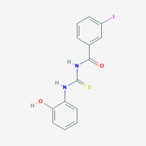 N-{[(2-hydroxyphenyl)amino]carbonothioyl}-3-iodobenzamide