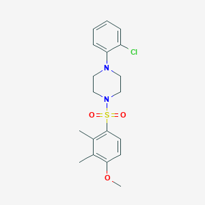 1-(2-Chlorophenyl)-4-((4-methoxy-2,3-dimethylphenyl)sulfonyl)piperazine