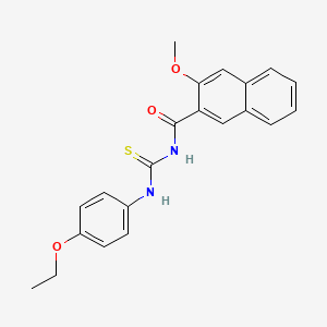 N-[(4-ethoxyphenyl)carbamothioyl]-3-methoxynaphthalene-2-carboxamide