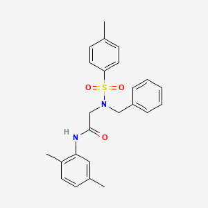 N~2~-benzyl-N-(2,5-dimethylphenyl)-N~2~-[(4-methylphenyl)sulfonyl]glycinamide