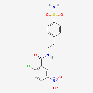 2-chloro-5-nitro-N-[2-(4-sulfamoylphenyl)ethyl]benzamide